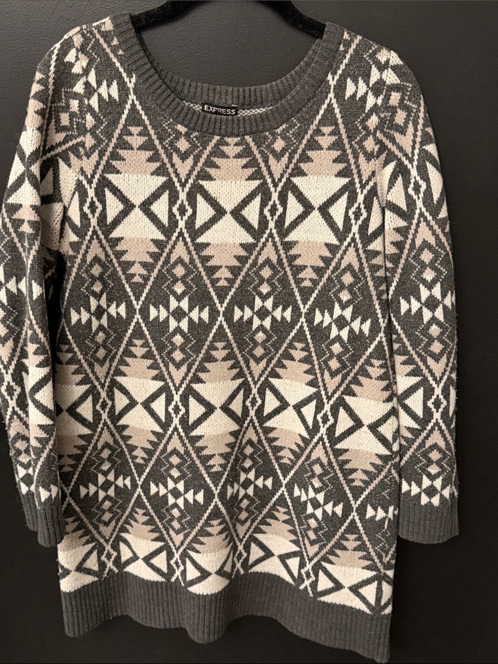 Express sweater dress large